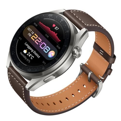 Reporter i morgen rådgive HUAWEI Leather Watch 3 Pro - 4G Connected Smartwatch with All-Day Health  Monitoring, Independent Calling - Brown