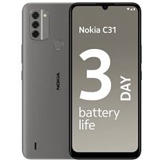 Nokia C31 - 32GB ROM - 3GB RAM - Dual SIM - 4G LTE - Fingerprint - 5050mAh