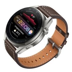 HUAWEI Leather Watch 3 Pro - 4G Connected Smartwatch with All-Day Health Monitoring, Independent Calling - Brown